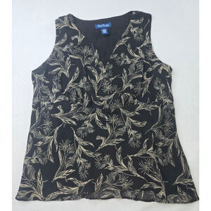 Evan Picone | Women | Sleeveless | Blouse | Black and White | Size 16W